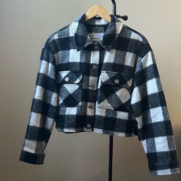 Zara Plaid Shacket - Picture 2 of 5